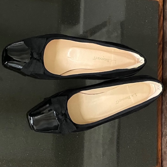 Classic Elegant Patent leather & suede Shoes LK Bennett London 39 - Picture 4 of 8